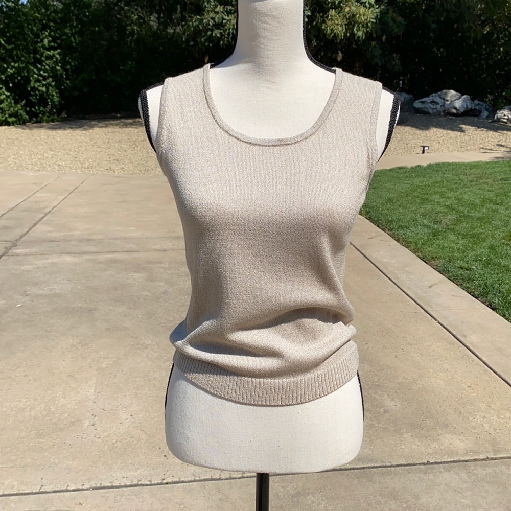 St John Shimmer Knit Tank